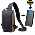 Bolsa de Ombro com Sistema Antifurto e Carregamento Usb + Brindes