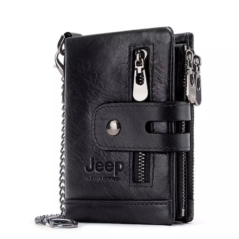 Carteira Feminina de Couro Genuíno Jeep + Brindes
