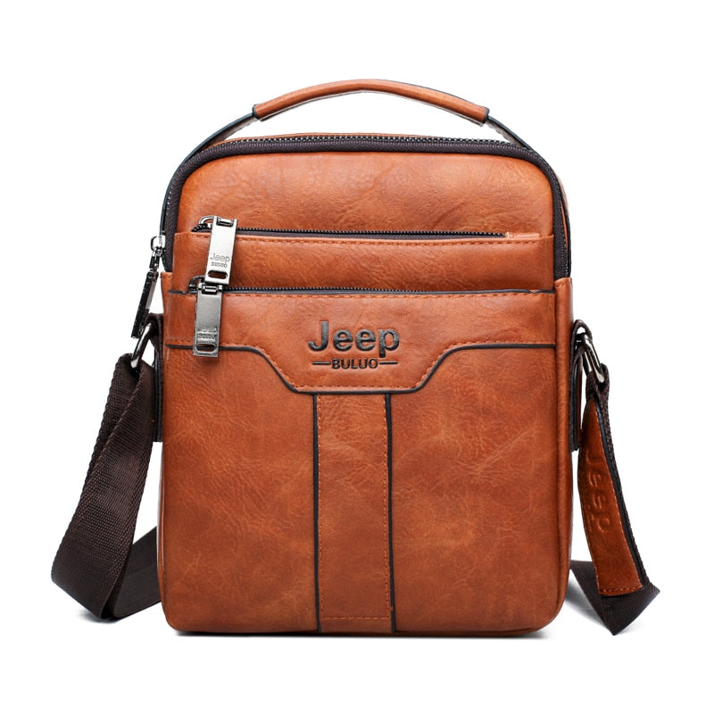 Bolsa Masculina de Couro Jeep Transversal