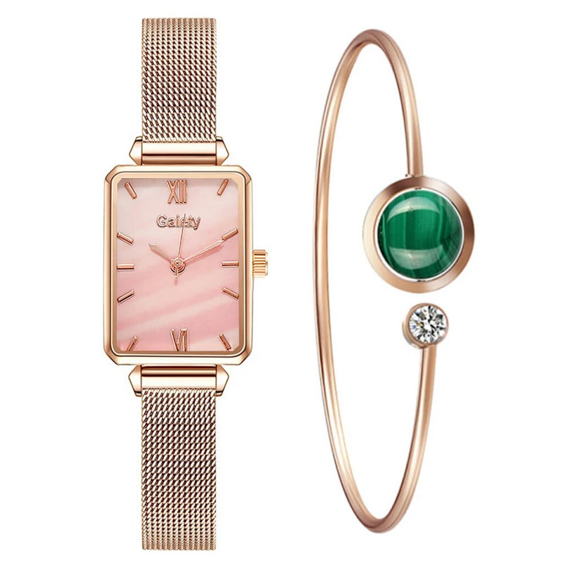 Relógio Feminino + Pulseira Radiant