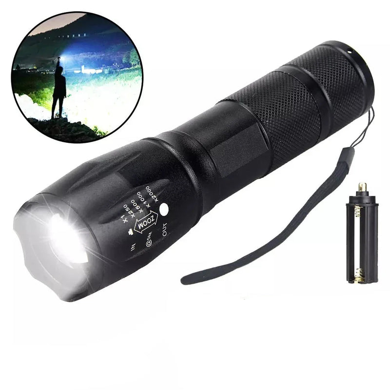 Lanterna Tática Militar com Flash Multicolorido Max500