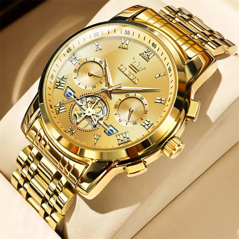 Relógio Masculino de Luxo Chrono Elite