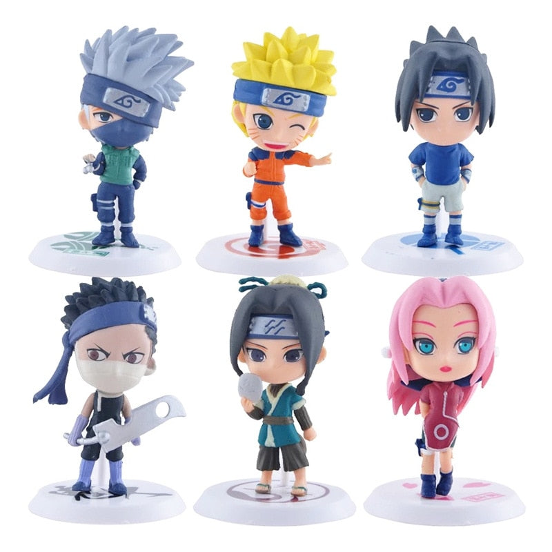 Boneco Naruto Kit 6 Peças - Frete Grátis