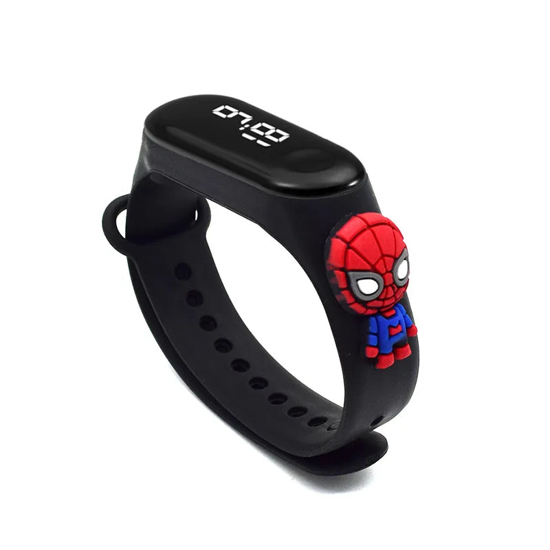 Relógio Infantil Led Digital Super-Heróis