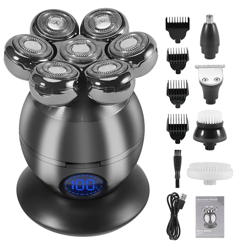 Barbeador Masculino 5 em 1 Impermeável - Barbermax