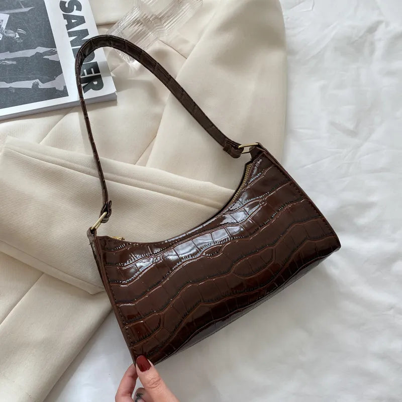 Bolsa de Ombro Feminina de Couro Francesca