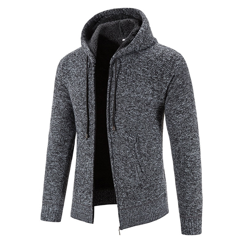 Suéter Masculino Premium Com Ziper e Capuz