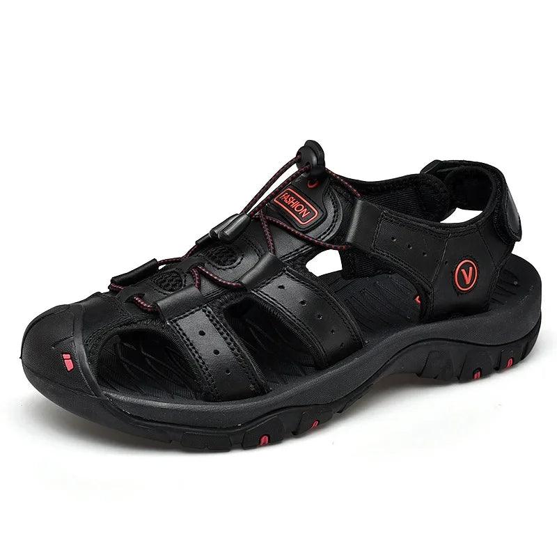 Sandália Masculina Ortopédica de Couro Orthosoft