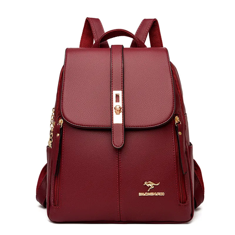 Mochila de Couro Feminina Elegante - Penelope