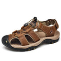 Sandália Masculina Ortopédica de Couro Orthosoft