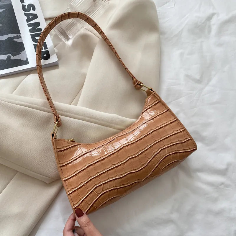 Bolsa de Ombro Feminina de Couro Francesca