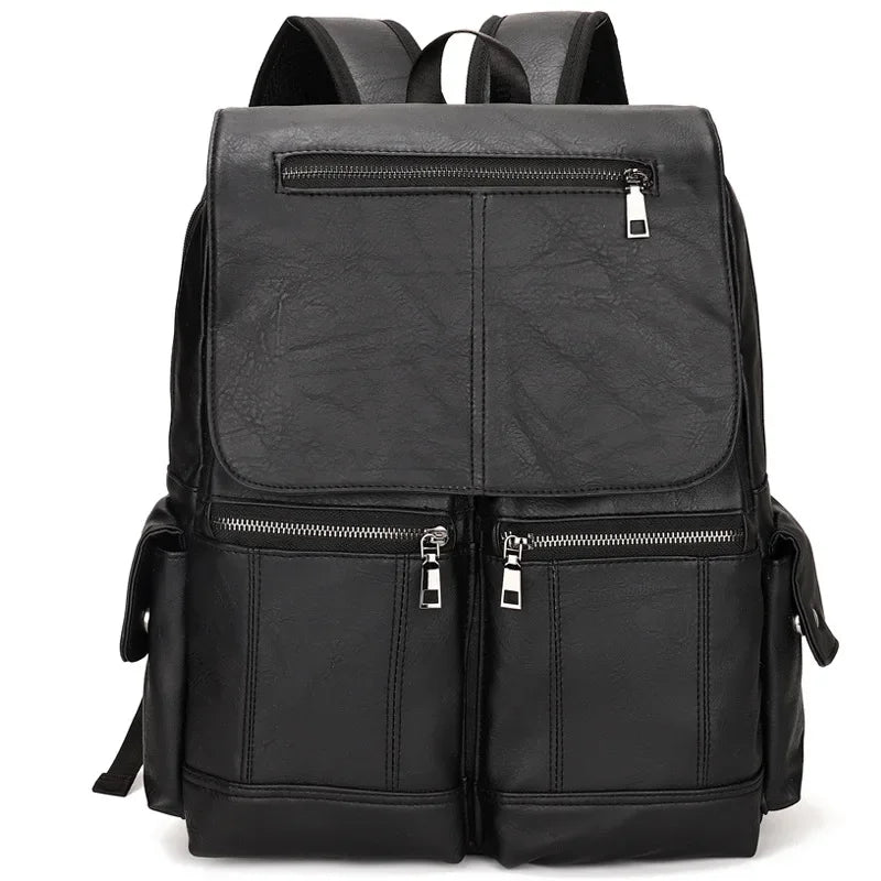 Mochila de Couro Vintage Grande - London