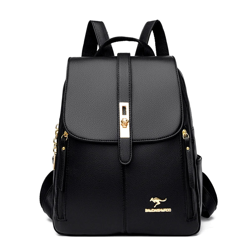 Mochila de Couro Feminina Elegante - Penelope