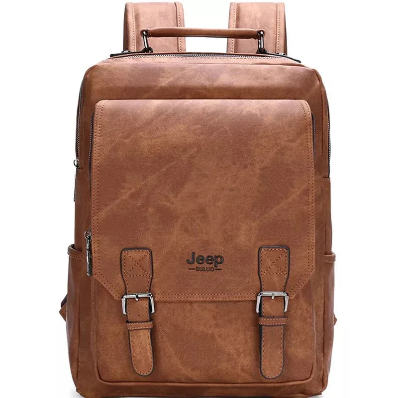 Mochila de Couro Impermeável Jeep Classic