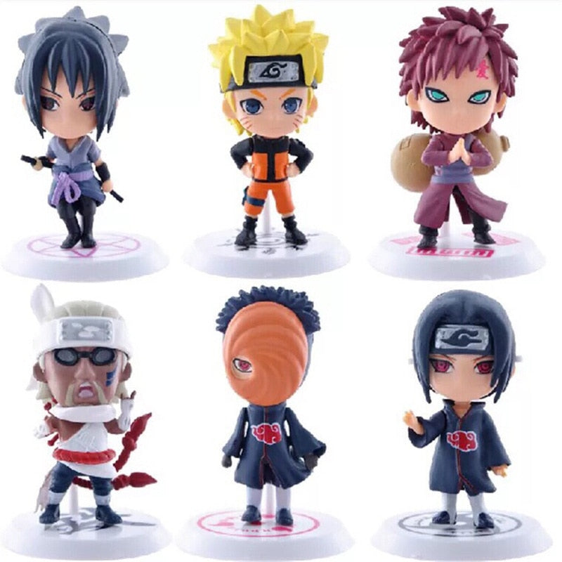 Boneco Naruto Kit 6 Peças - Frete Grátis