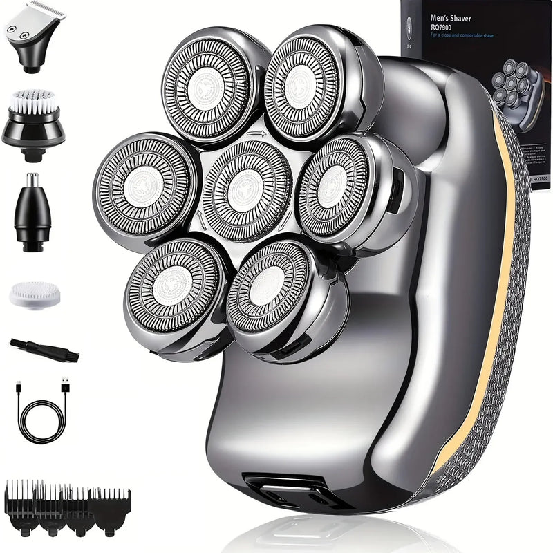 Barbeador Masculino 6 em 1 Impermeável Ultrapotente - Shavepro